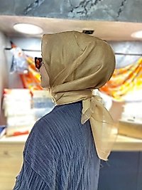 ÇİFT KATLI TÜLLÜ EŞARP