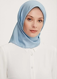 ARMİNE %100 İpek Eşarp Mavi