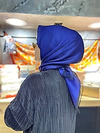 ÇİFT KATLI TÜLLÜ EŞARP